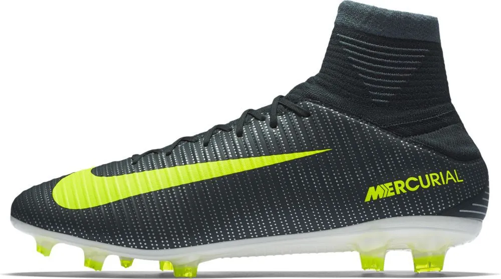 Nike Mercurial Veloce III Dynamic Fit CR7 FG Soccer Boots - Seaweed/Volt