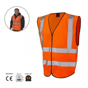 Orange High Visibility Safety Vest