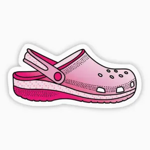 Pink Croc Sticker