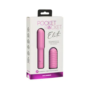 Pocket Rocket Elite Rechargeable w/Removable Sleeve - Pink