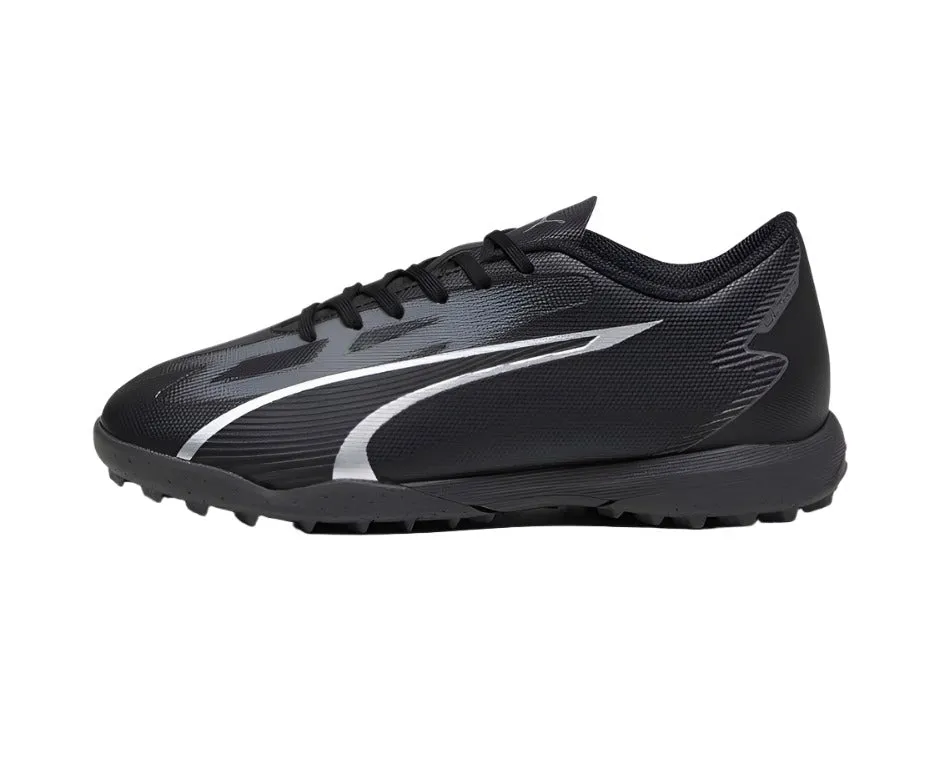 Puma Junior Ultra Play TT Football Boot Black/Asphalt