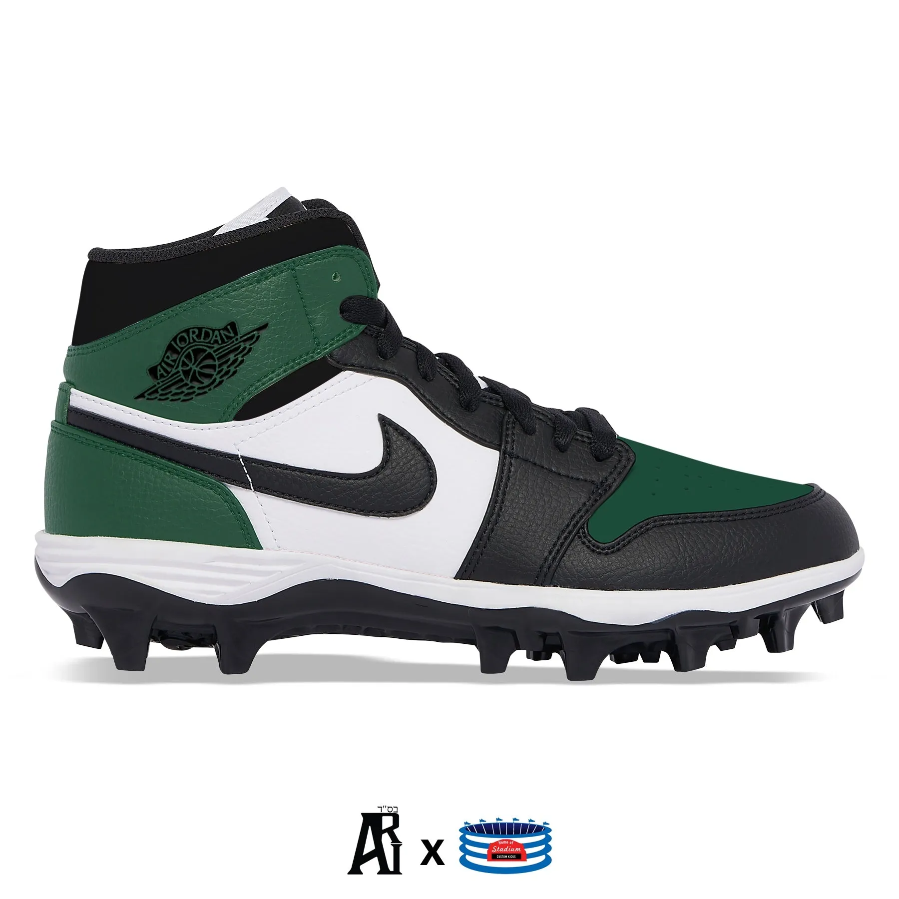 "Pine Green” Jordan 1 TD Cleats