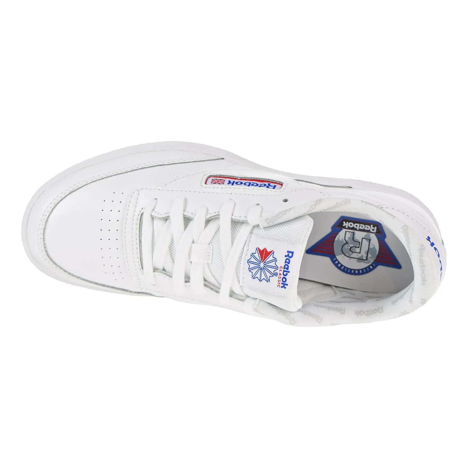 Reebok Classic Club C Big Kid's Shoes White/Vital Blue/Blue