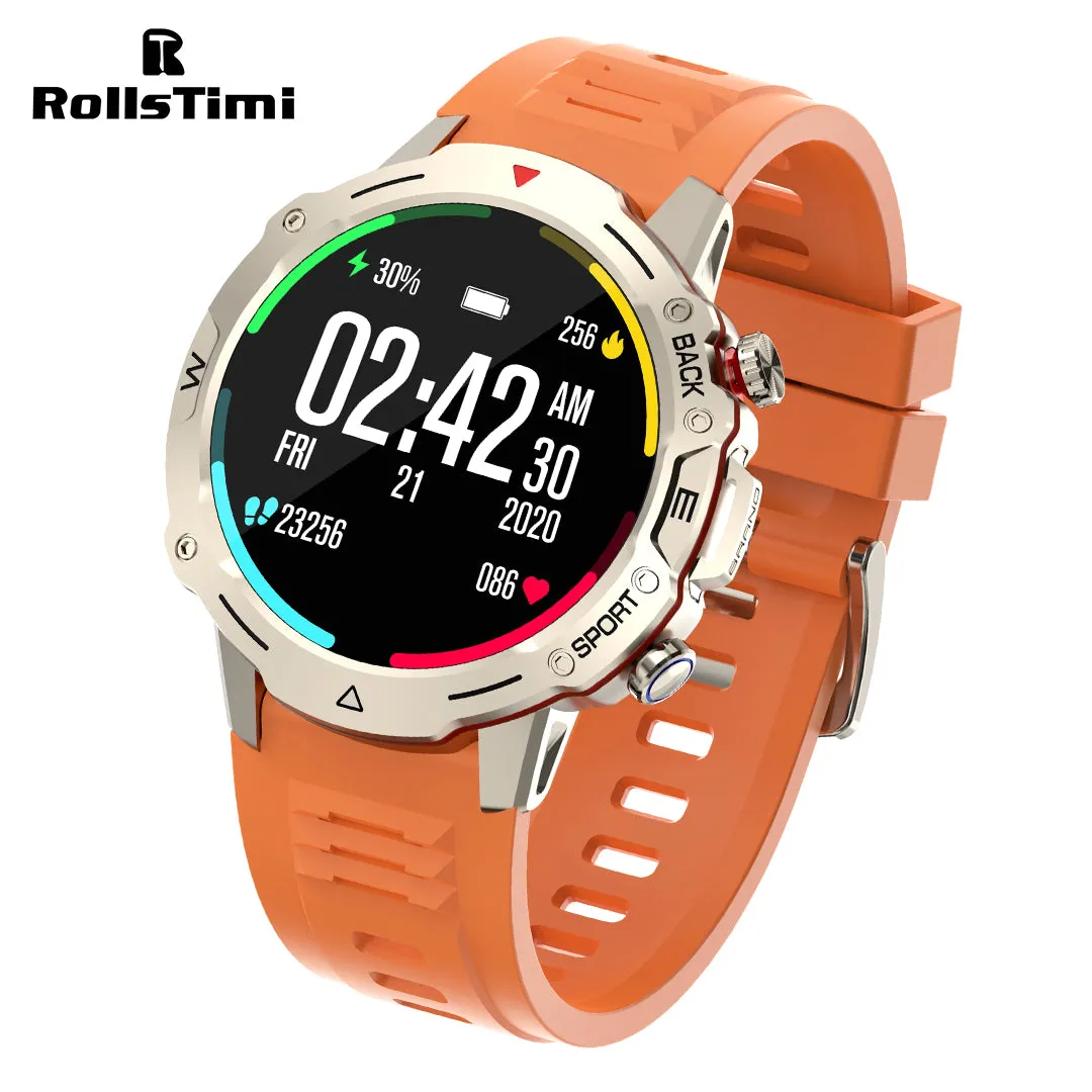 RollsTimi RTG102 Men's Smartwatch Sports Fitness Tracker Waterproof Smart Watch for Women Heart Rate Blood Pressure Monitoring