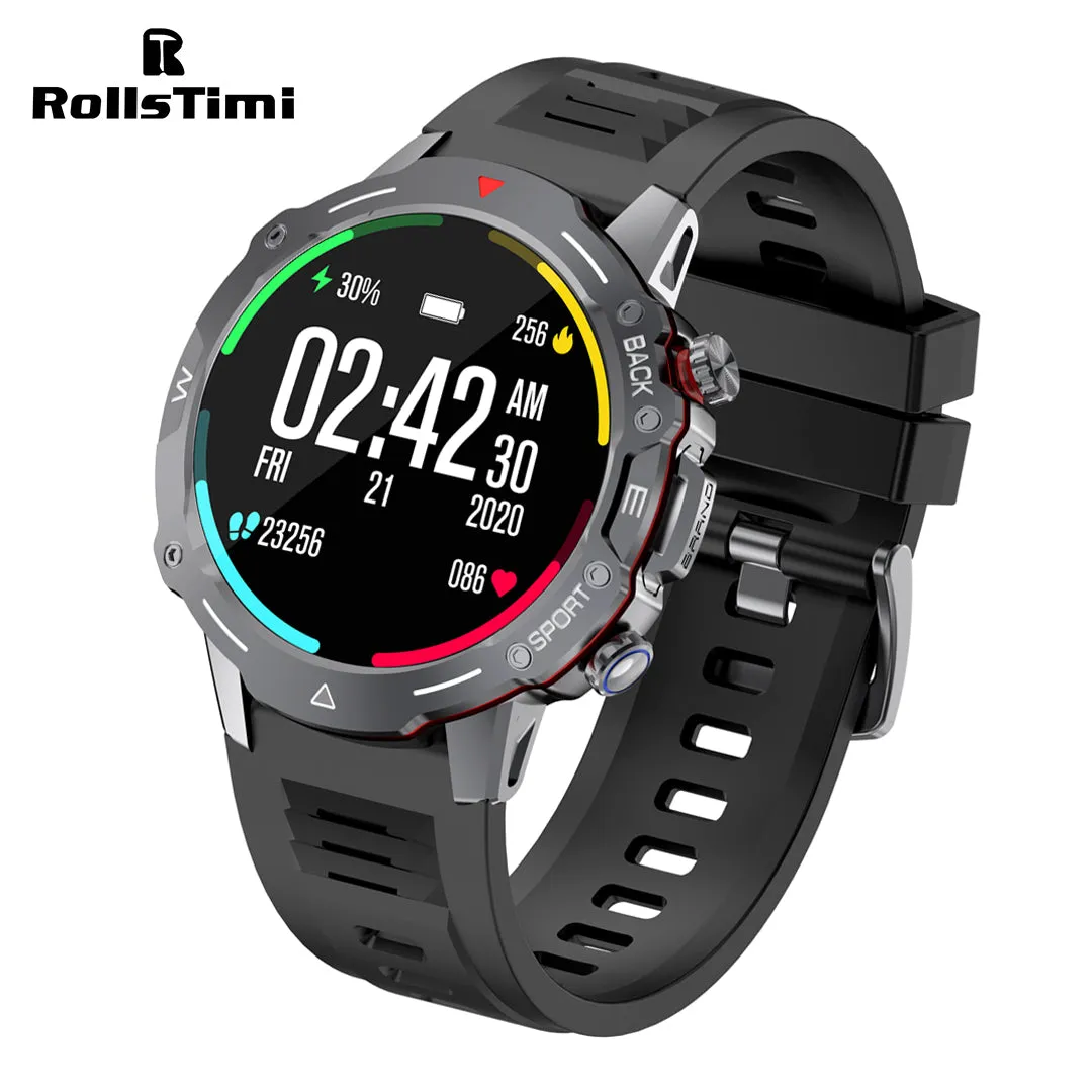 RollsTimi RTG102 Men's Smartwatch Sports Fitness Tracker Waterproof Smart Watch for Women Heart Rate Blood Pressure Monitoring