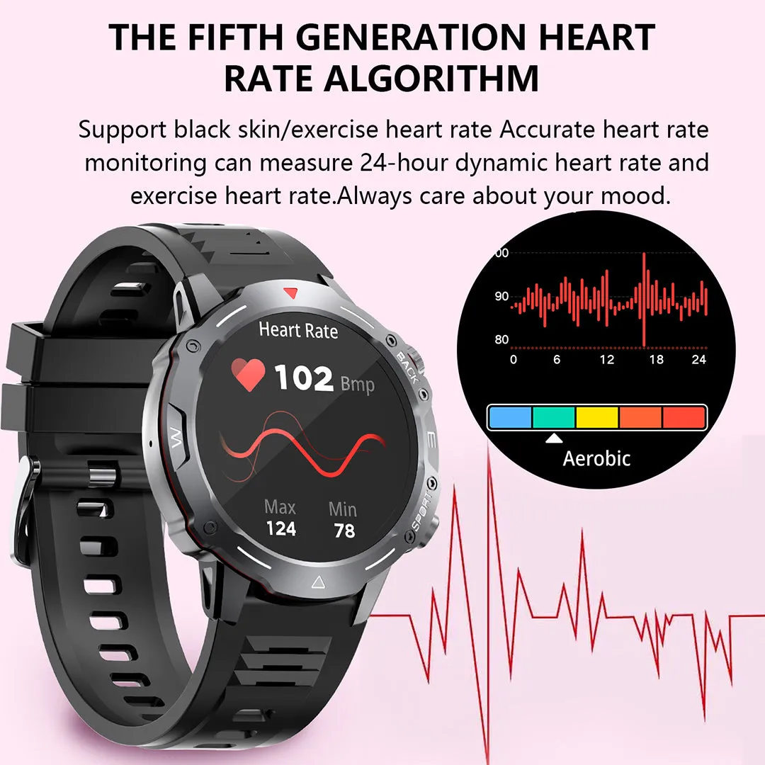 RollsTimi RTG102 Men's Smartwatch Sports Fitness Tracker Waterproof Smart Watch for Women Heart Rate Blood Pressure Monitoring