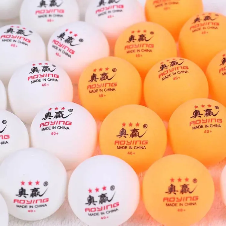 ROYING 100 PCS Professional ABS Table Tennis Training Ball, Diameter: 40mm, Specification:Orange 3Stars