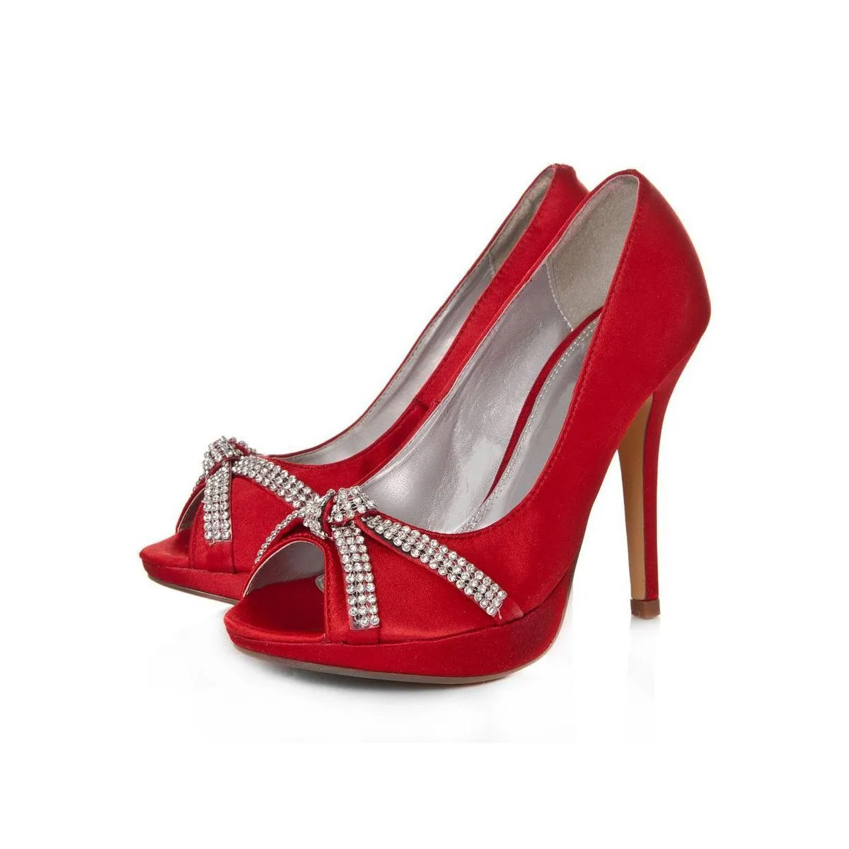 SALLY Peep Toe High Stiletto Heeled Court Shoes