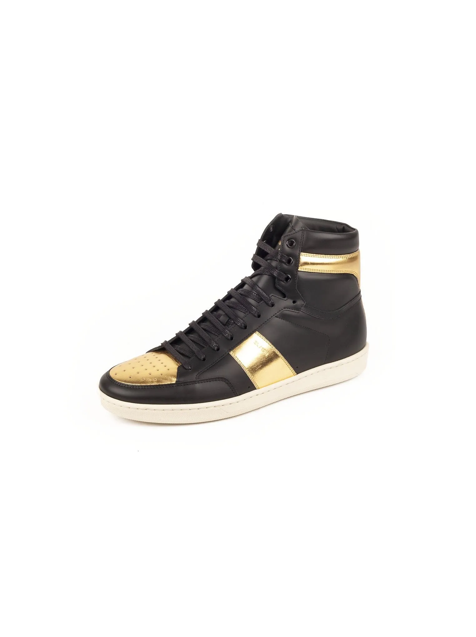 Signature Court 10H High Top Sneaker - Black / Gold