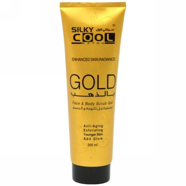 SILKY COOL GOLD FACE & BODY SCRUB GEL 200ML