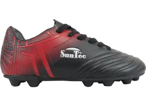 Sun-Tec Black/Red Soccer Boots