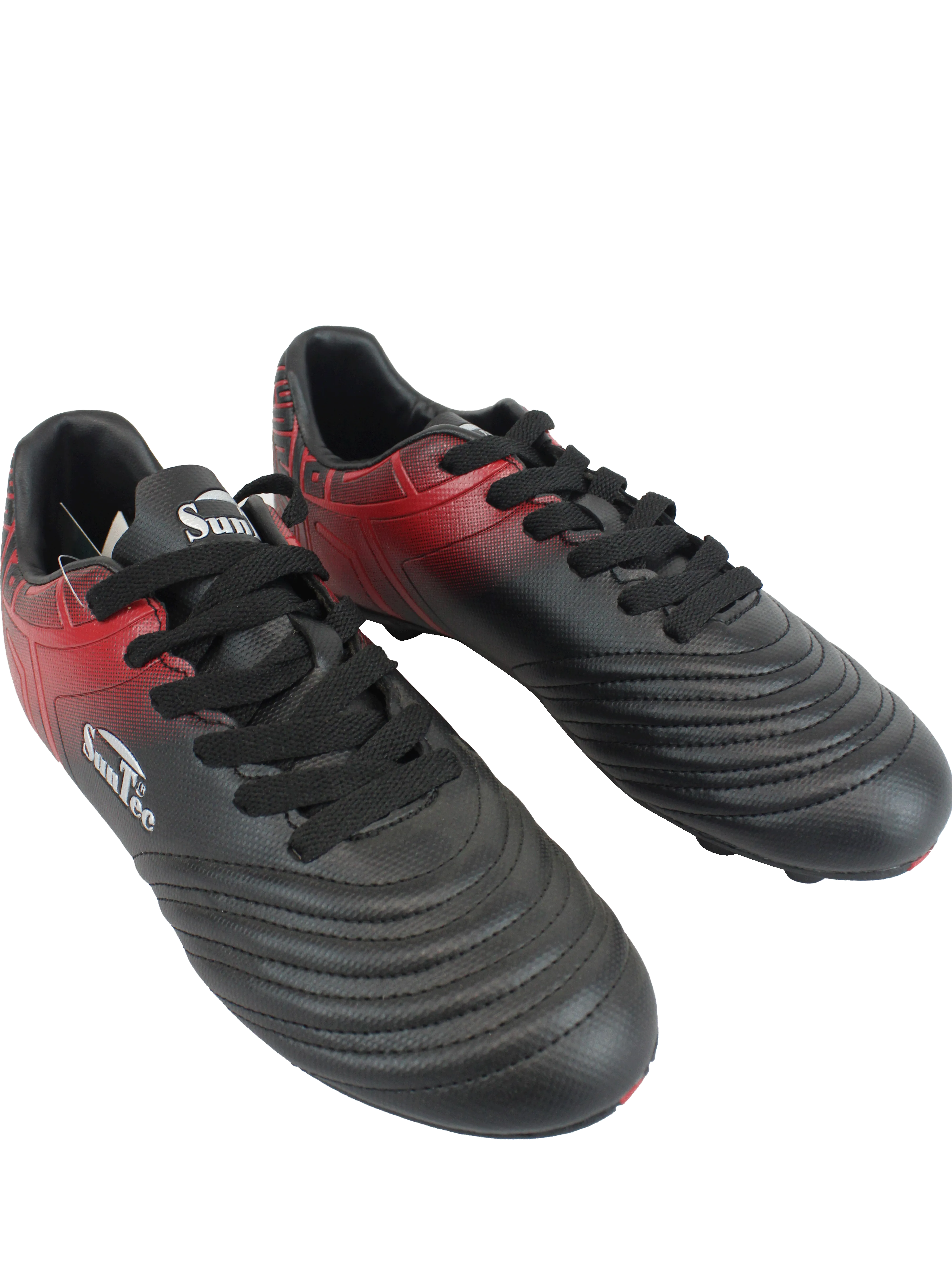 Sun-Tec Black/Red Soccer Boots