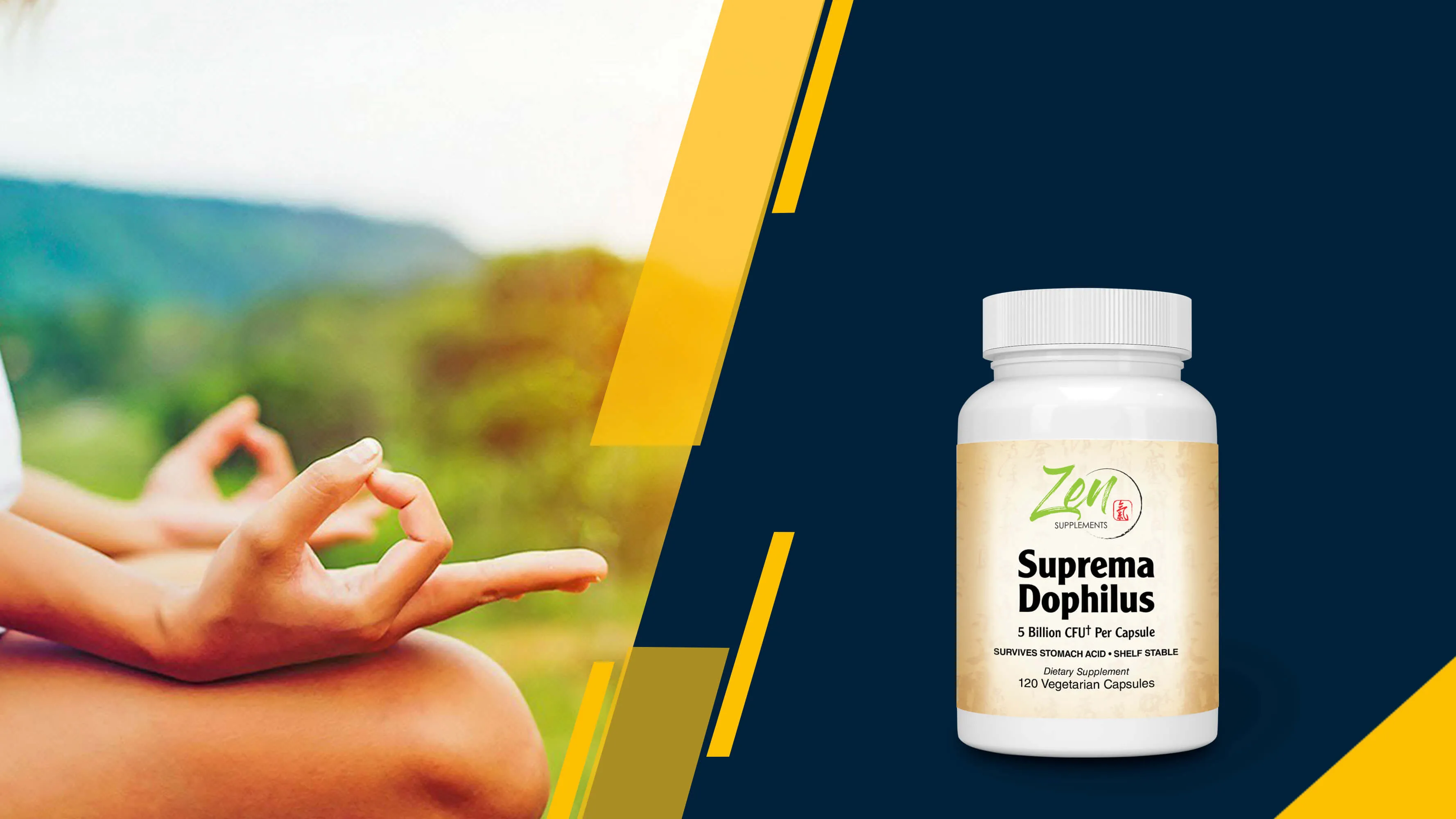 Suprema-Dophilus 5 Billion CFU 8 Strain Probiotic - 120 Caps