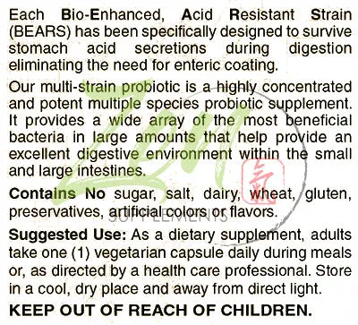 Suprema-Dophilus 5 Billion CFU 8 Strain Probiotic - 240 Caps