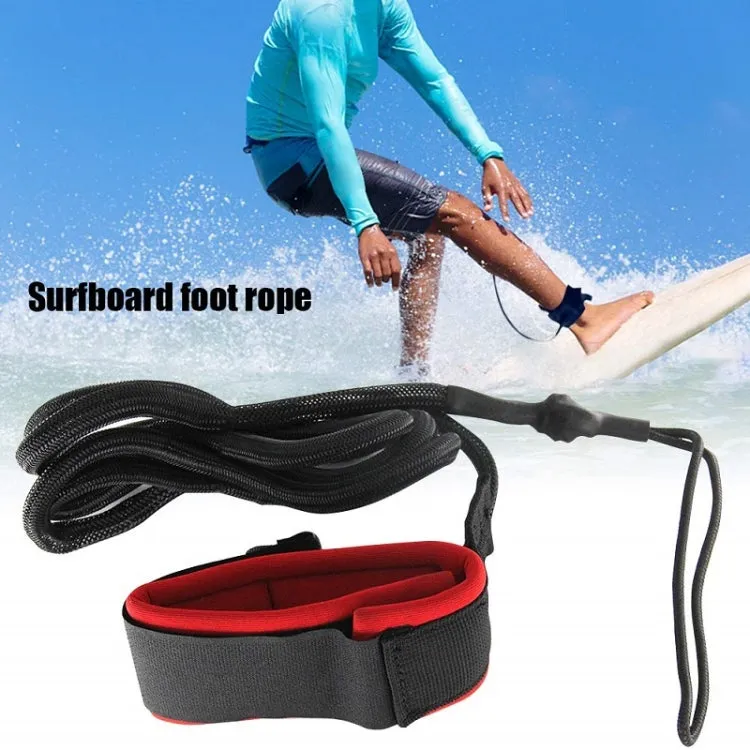 Surf Foot Rope Outdoor Water Sports Paddle Board Safety Rope(Black)