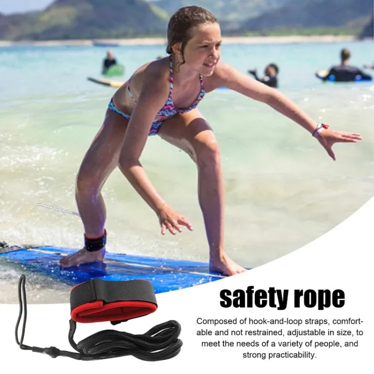 Surf Foot Rope Outdoor Water Sports Paddle Board Safety Rope(Black)