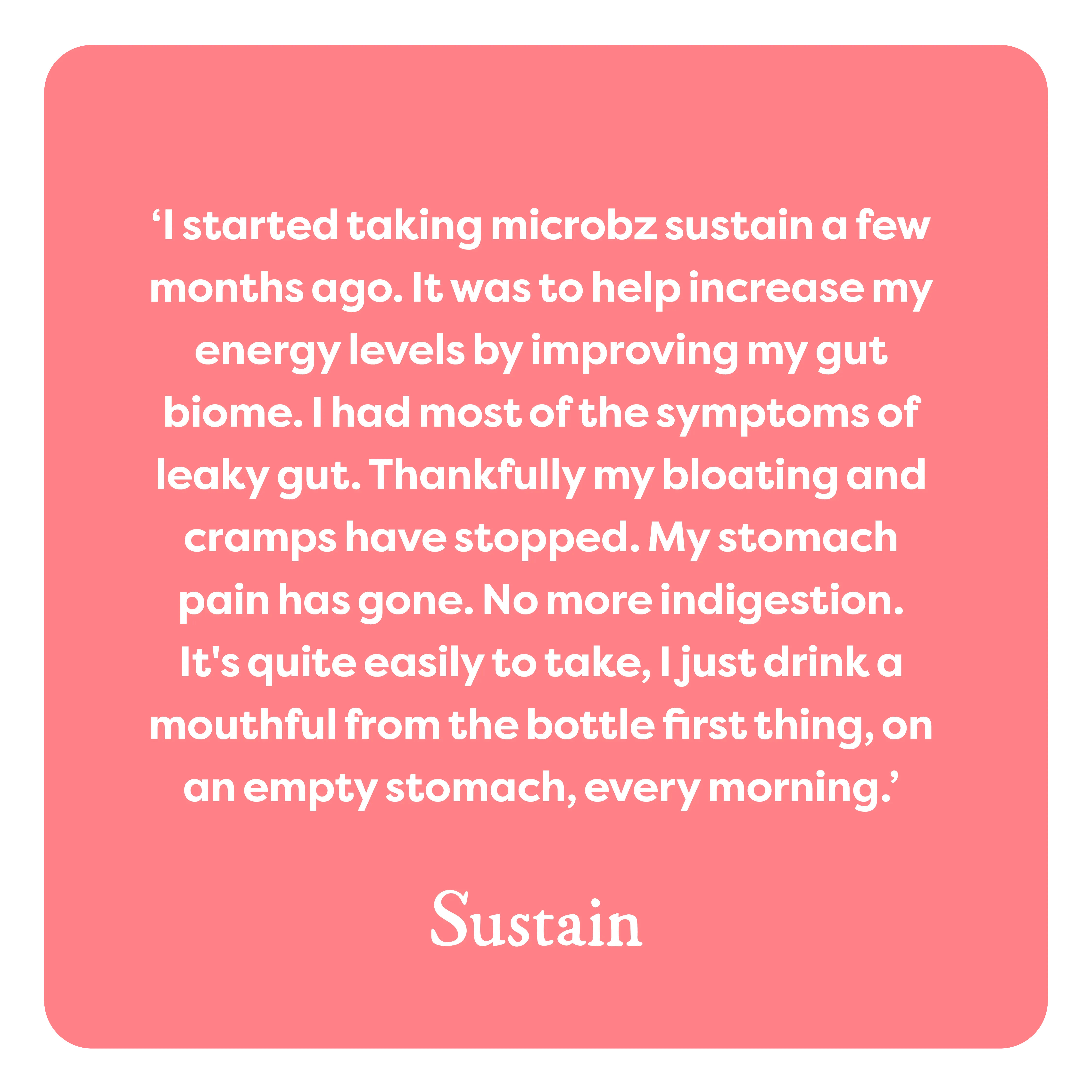 Sustain probiotic