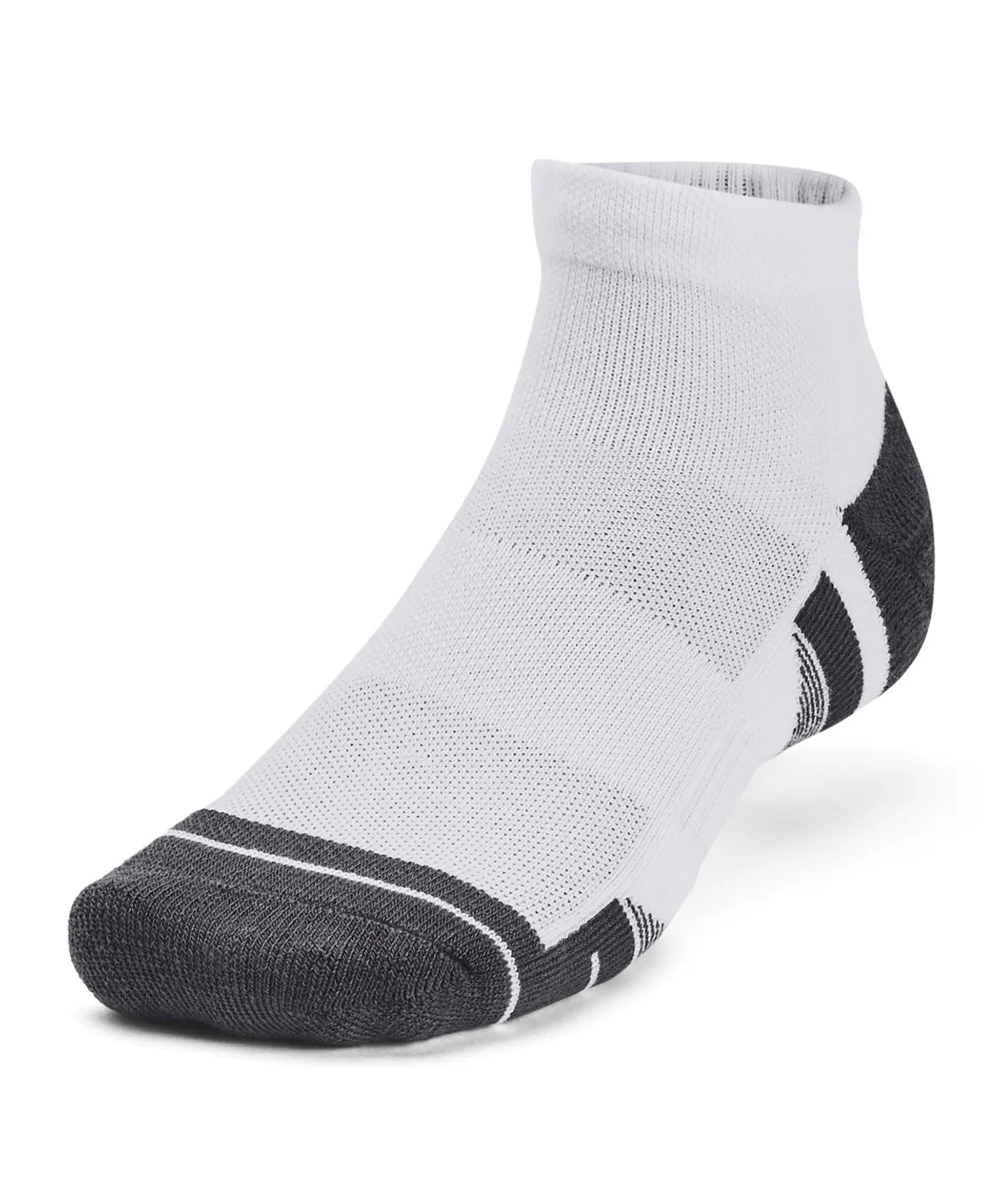 UA Performance tech 3-pack low cut socks | White