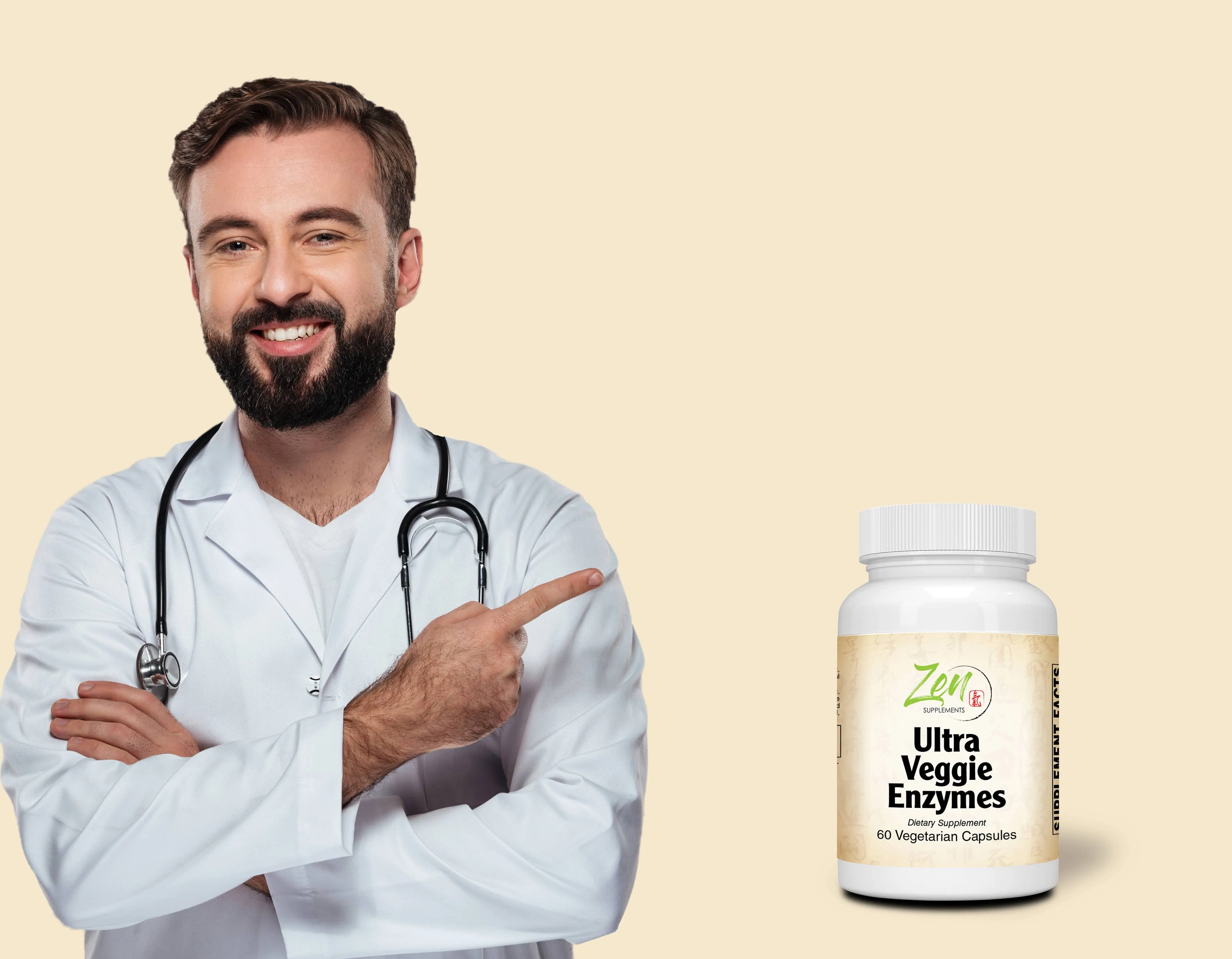 Ultra Veggie Enzymes - Digestive Support - 60 Vegcaps