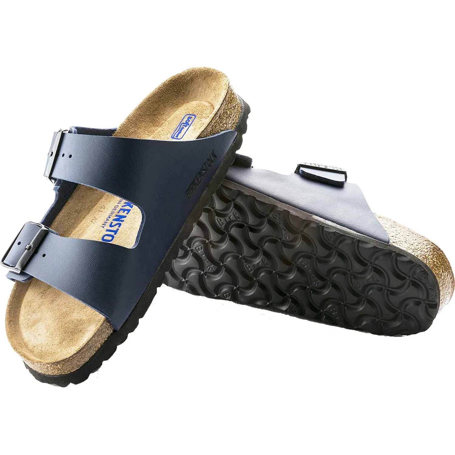 Unisex Birkenstock Arizona Soft Footbed Blue Birko-Flor