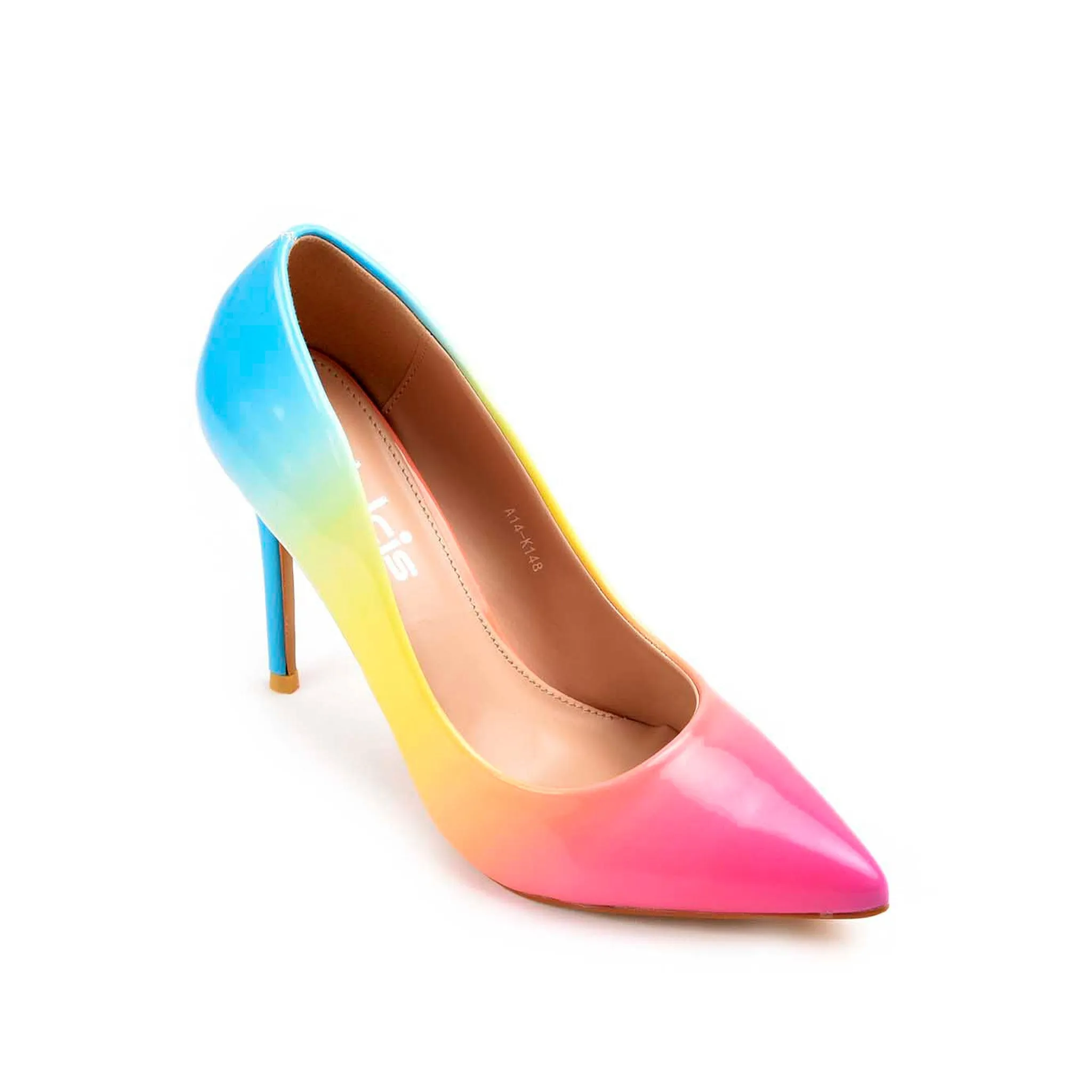 Vibrant Multi-Tone Gradient Stiletto Heels | 474M-MT