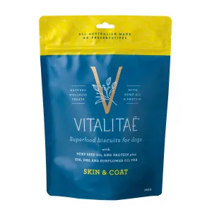 Vitalitae Skin & Coat Superfood Biscuits Dog Treat 350g