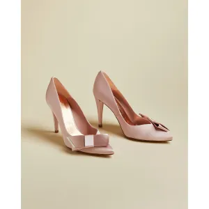 Women Zafia-Satin Bow High Heel Court - Light-Pink