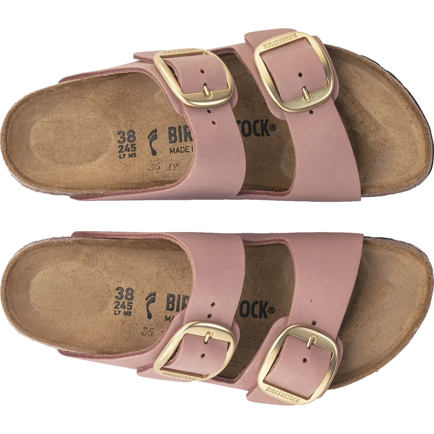 Women's Arizona Big Buckle Old Rose Nubuck