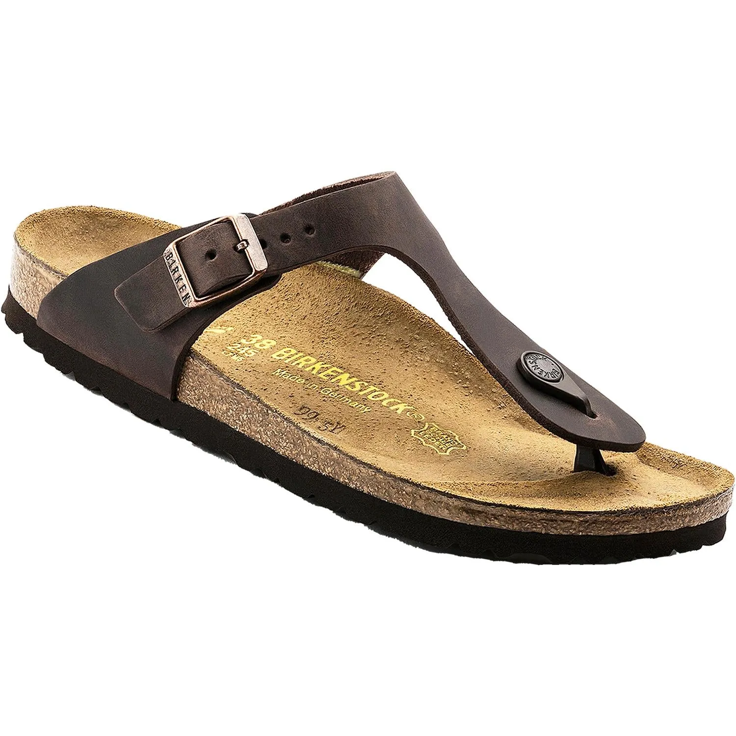 Women's Birkenstock Gizeh Habana Oiled Leather