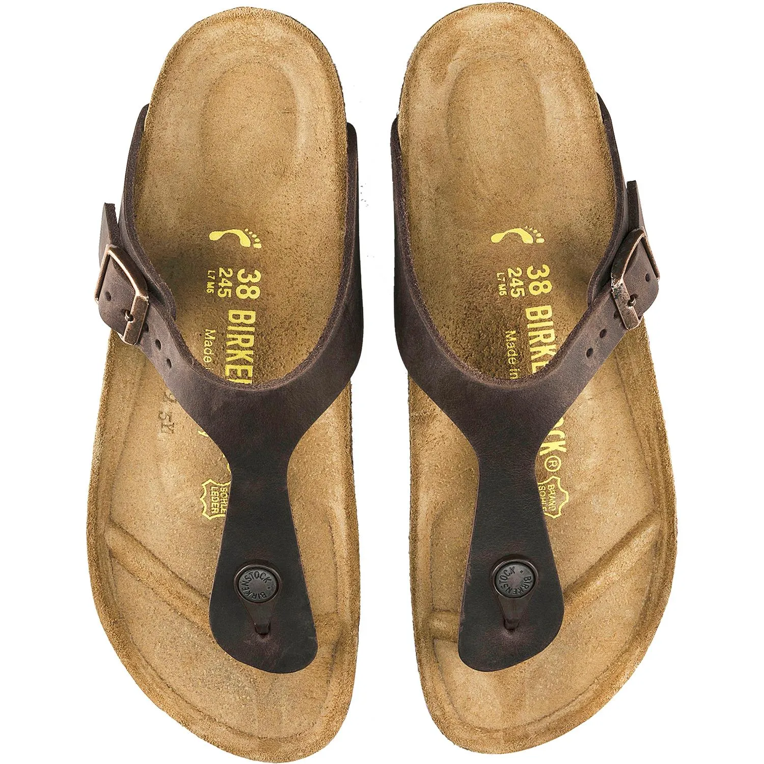 Women's Birkenstock Gizeh Habana Oiled Leather