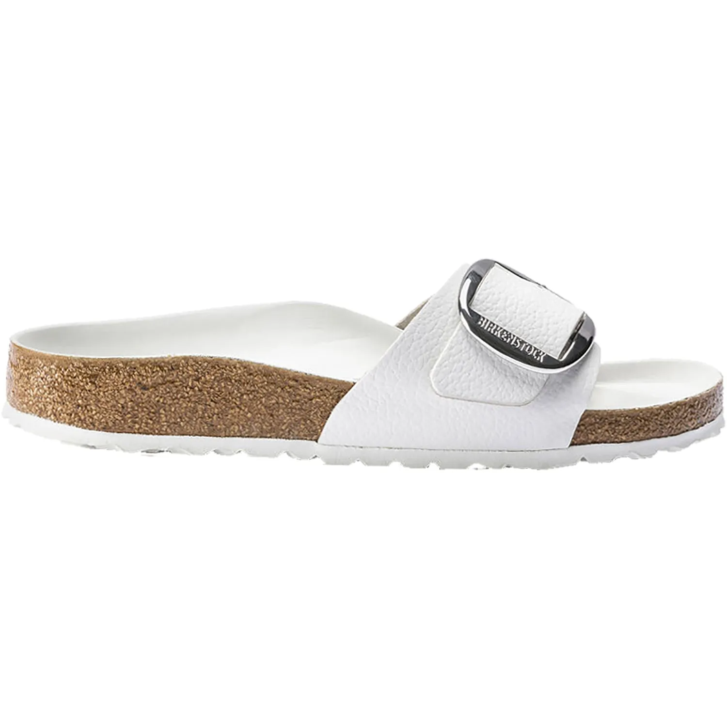 Women's Birkenstock Madrid Big Buckle White Leather