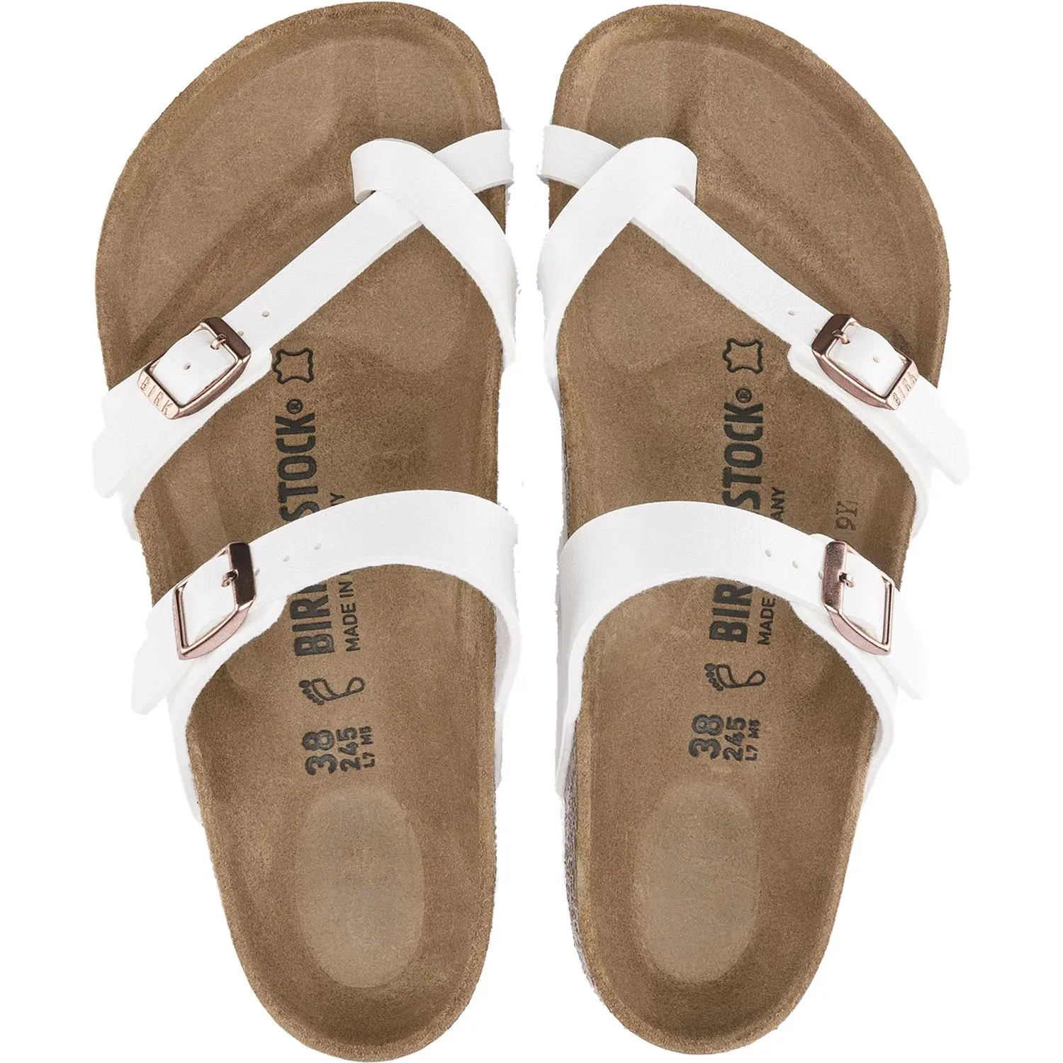 Women's Birkenstock Mayari White Birko-Flor