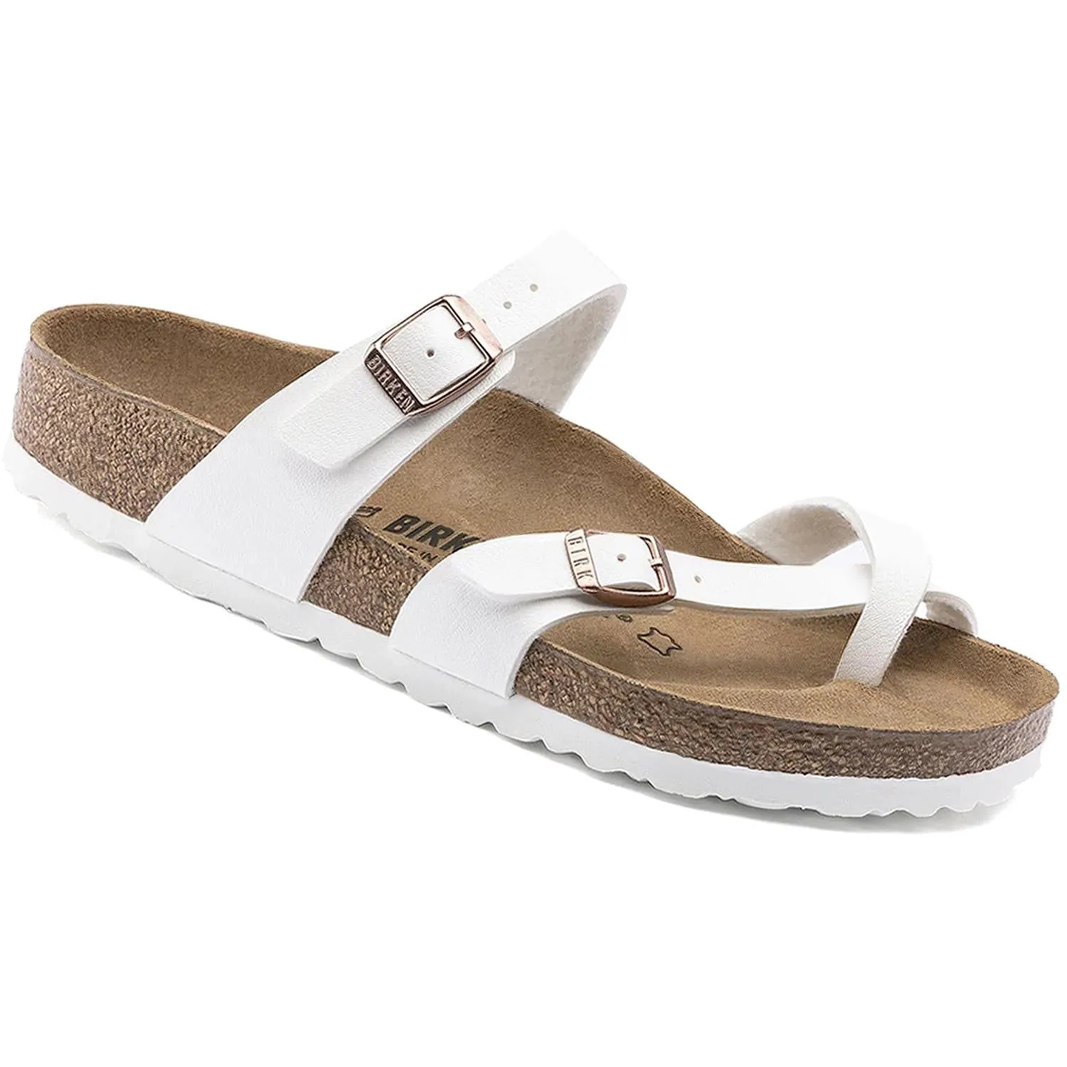 Women's Birkenstock Mayari White Birko-Flor