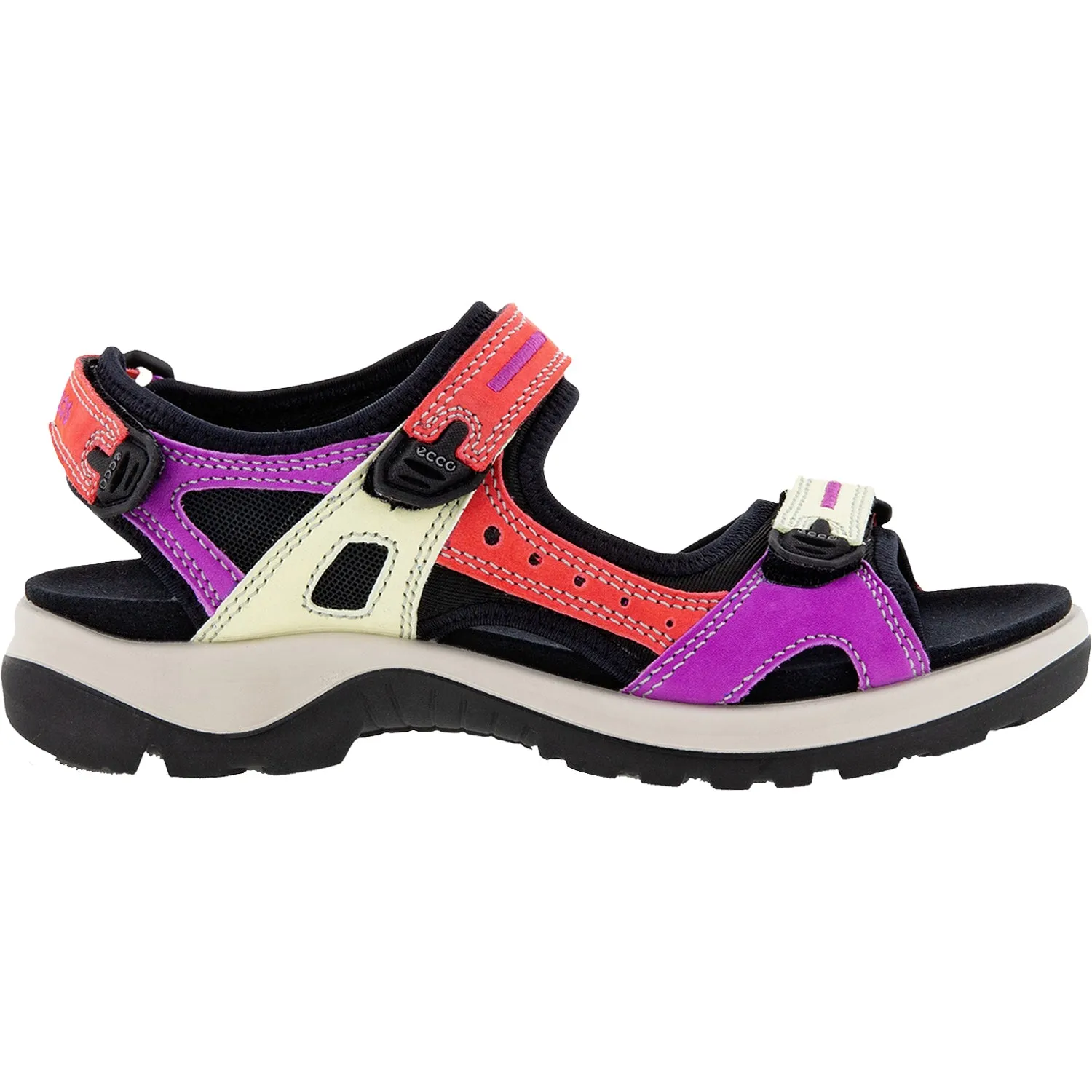 Women's Ecco Yucatan Multi Color Hibiscus Nubuck