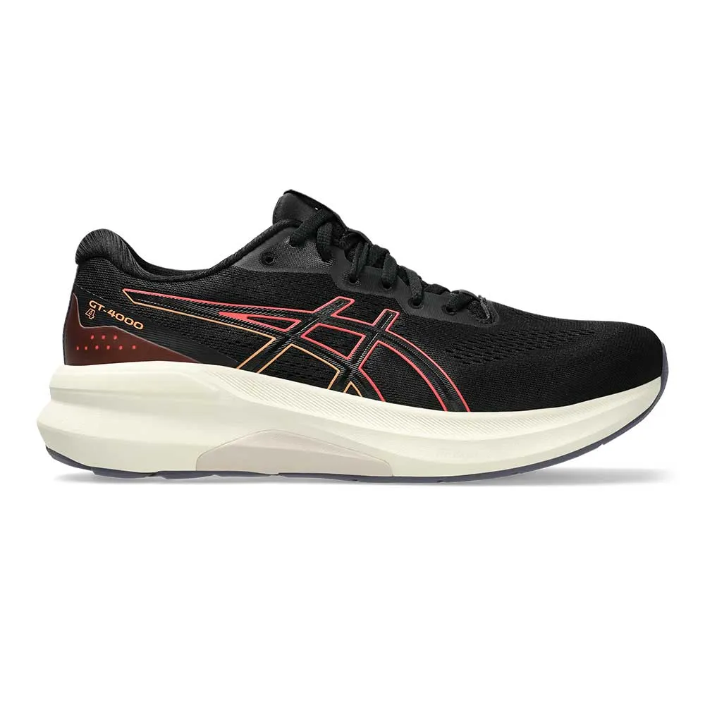 Women's GT-4000 4 Running Shoe - Black/Coral Reef - Regular (B)