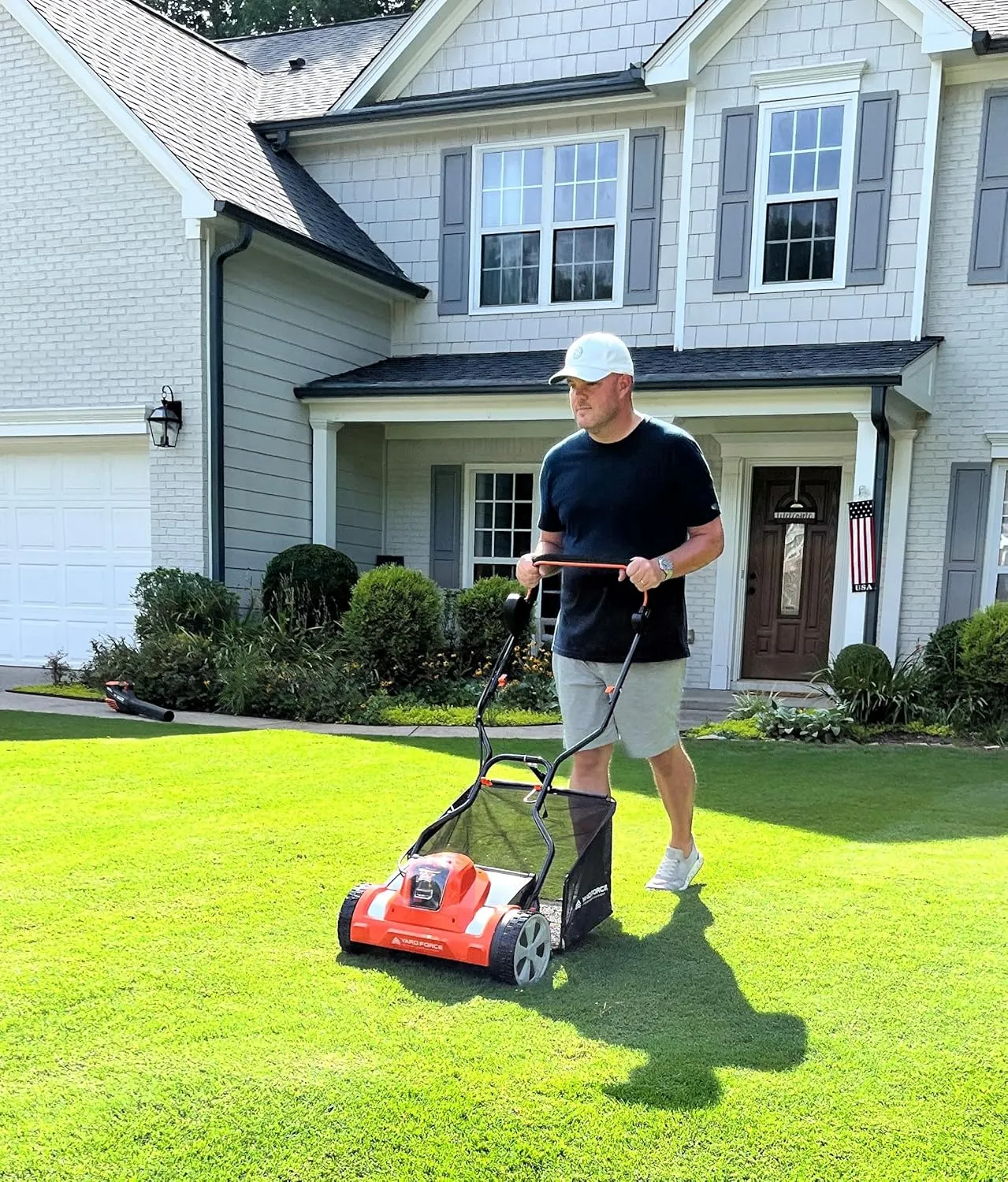 Yard Force YF20vRX Cordless Reel Mower 20V Lithium-Ion 15" Cutting Width New